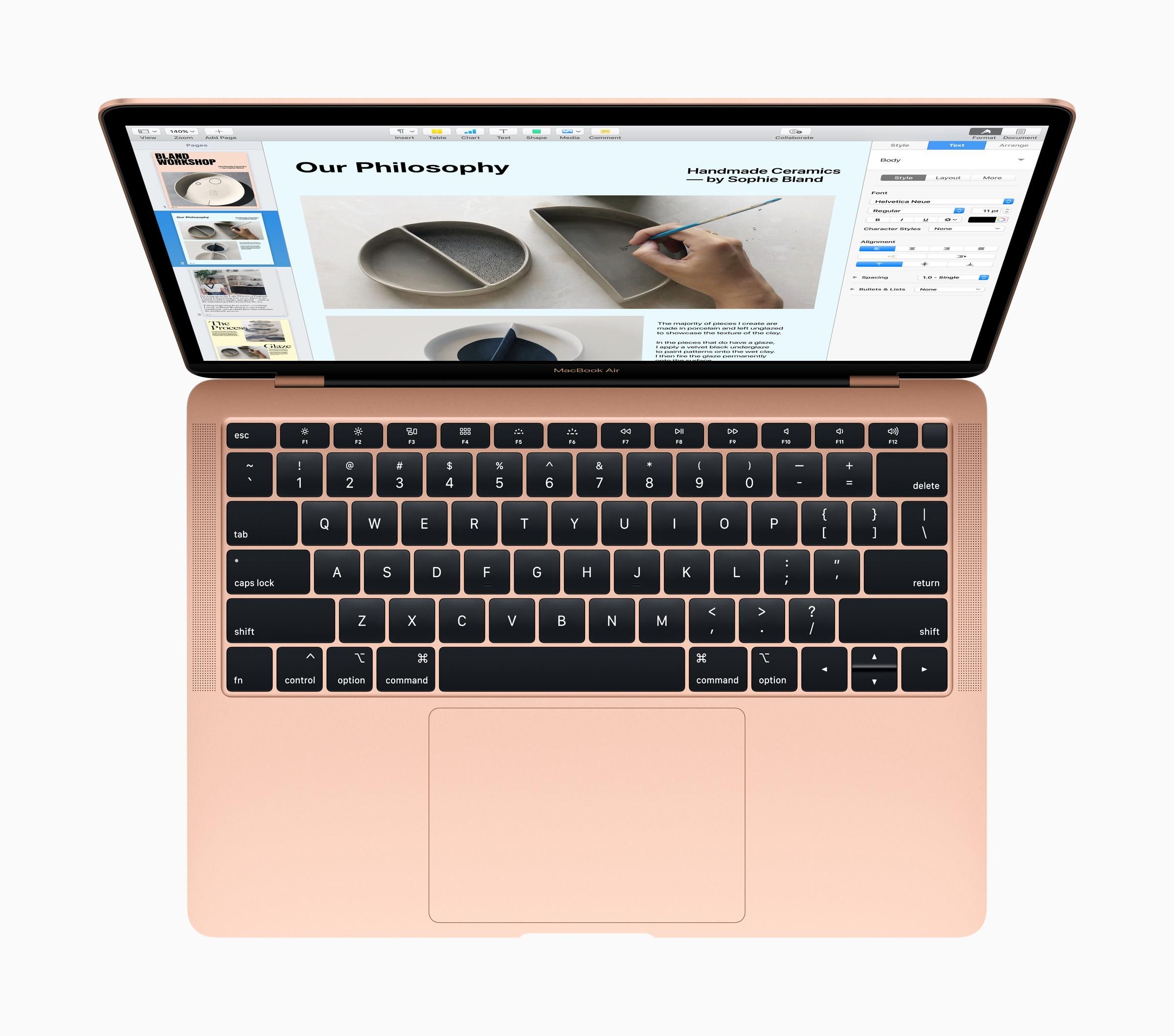 MacBook Air 13 pouces, Or