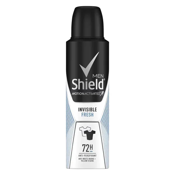 Shield Men Active Invisible Fresh – Spray Anti-Transpirant Homme 150 ml