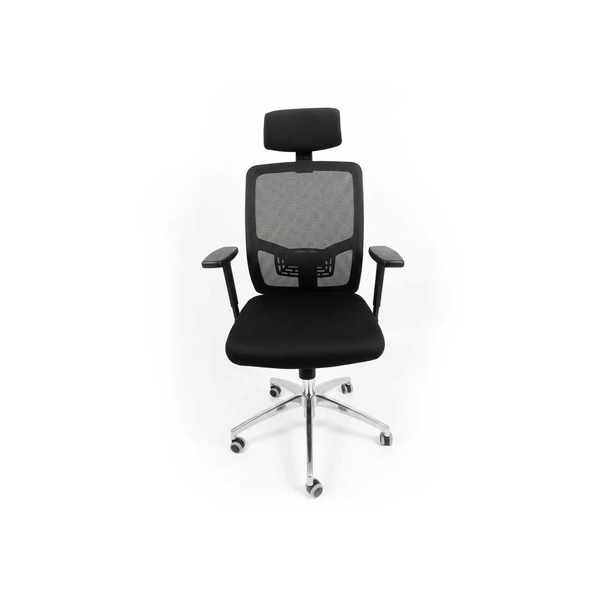 Chaise de bureau exécutive dossier haut en filet HT-7004A - Noir