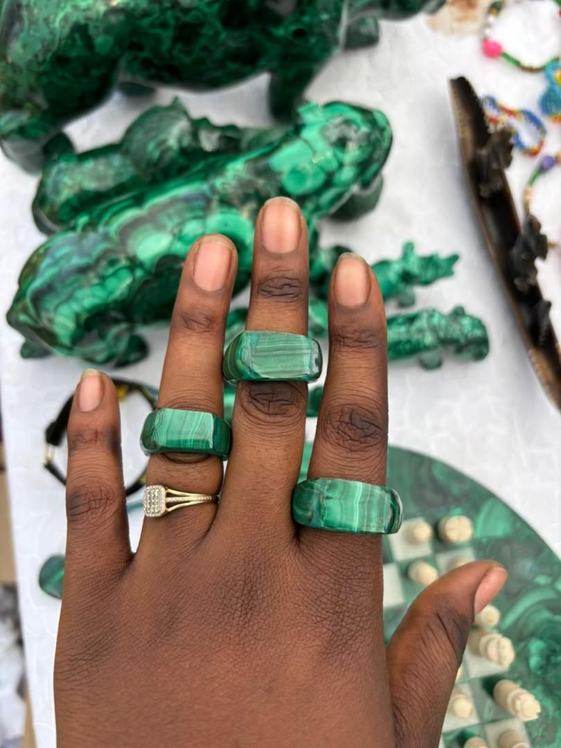 Bague en Malachite