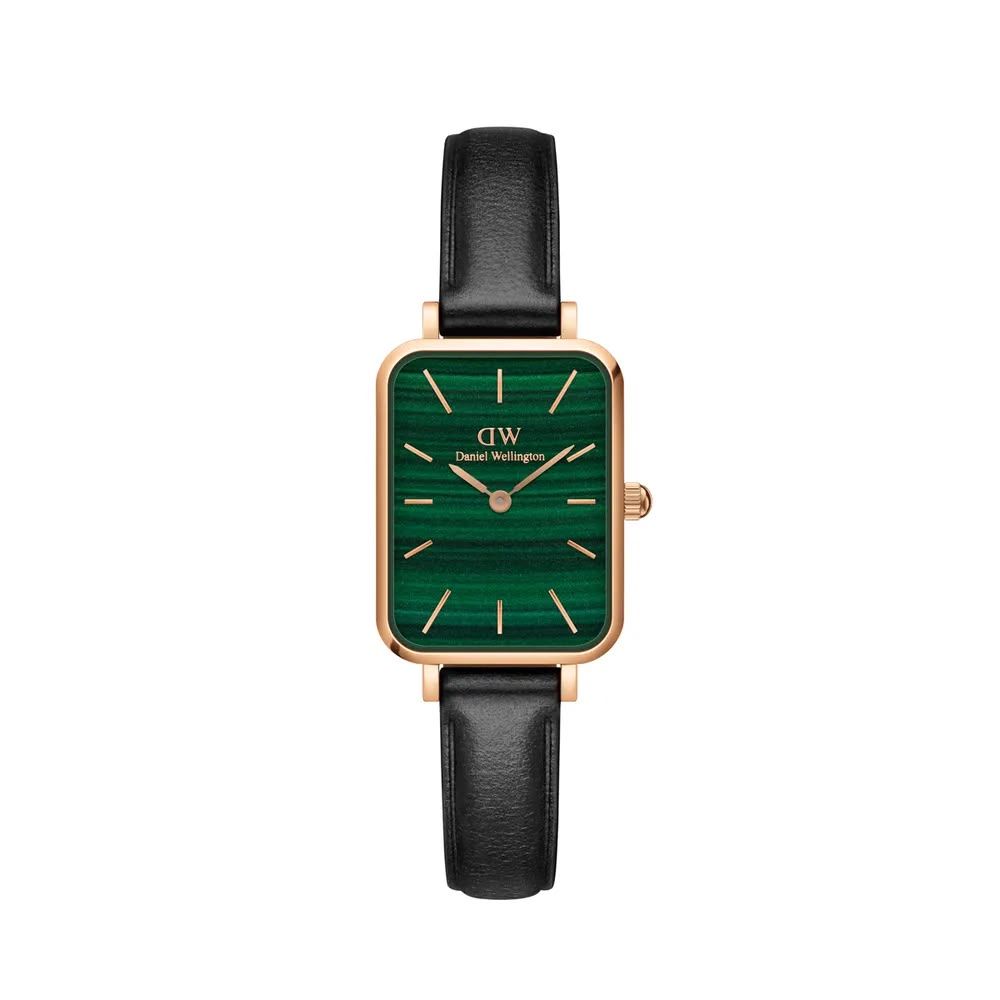 Montre Femme Daniel Wellington Quadro Sheffield Vert Or Rose