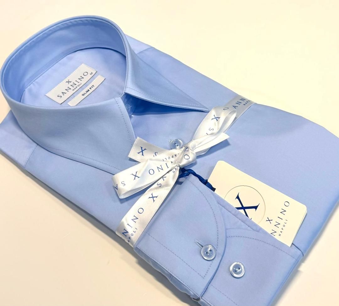 Chemise Sannino Napoli Bleu Clair