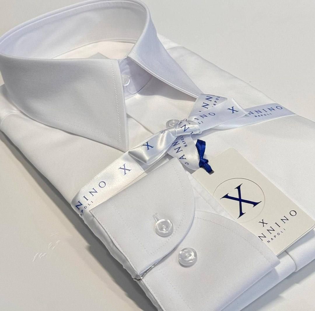 Chemise Sannino Napoli Bleu Blanche