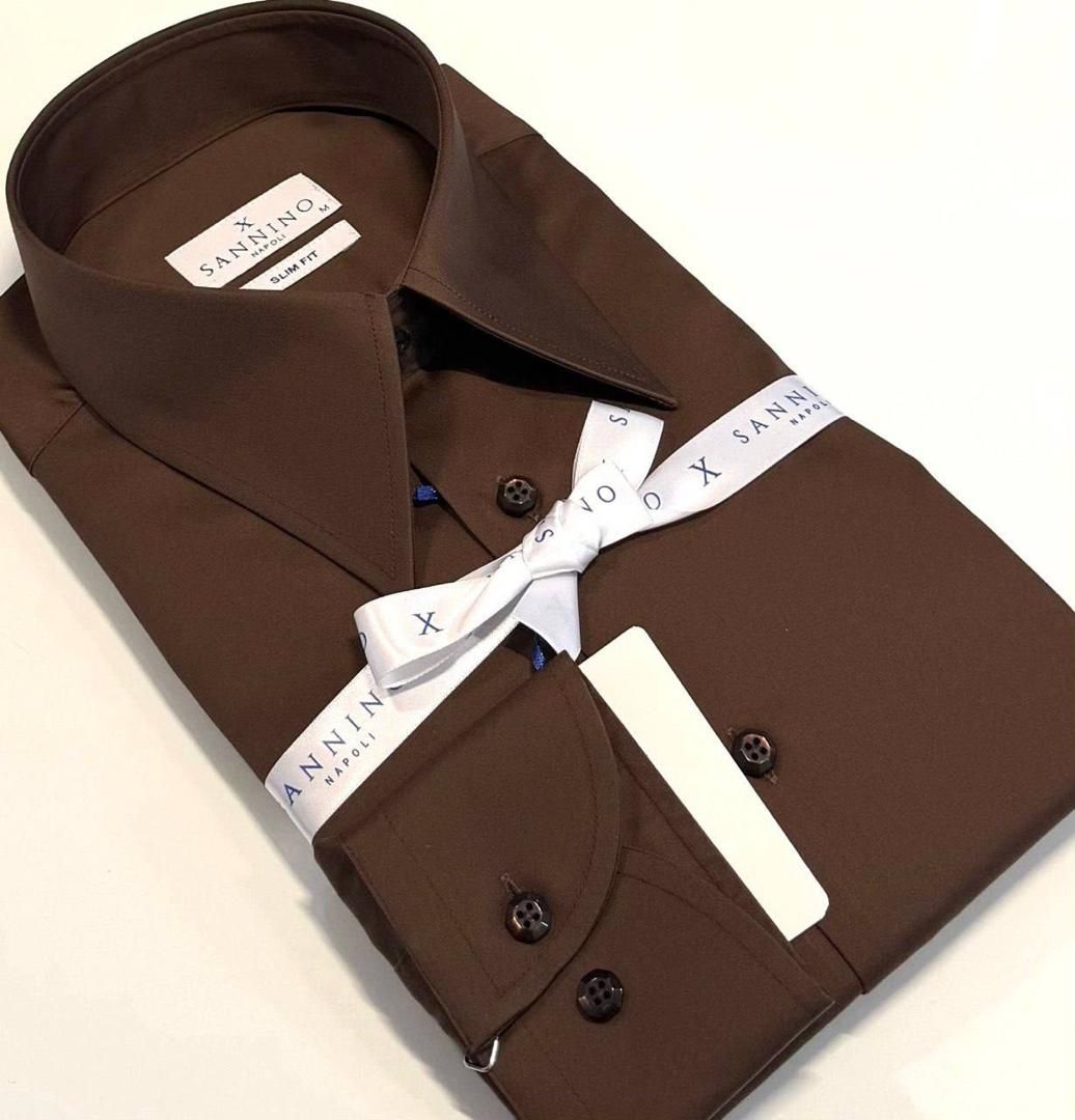Chemise Sannino Napoli Chocolat