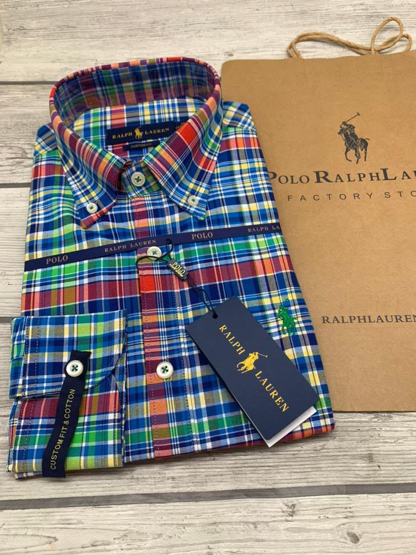 Chemise Polo Ralph Lauren à Carreaux Multicolores