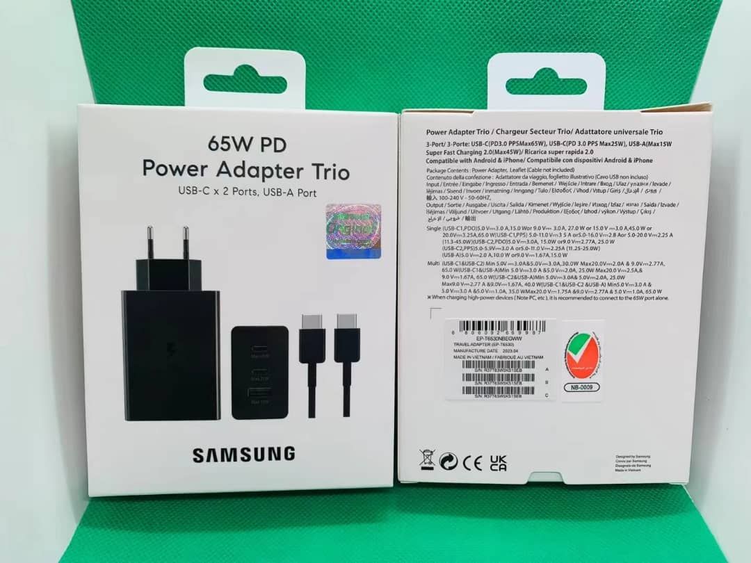 Adaptateur Samsung Trio 65 W