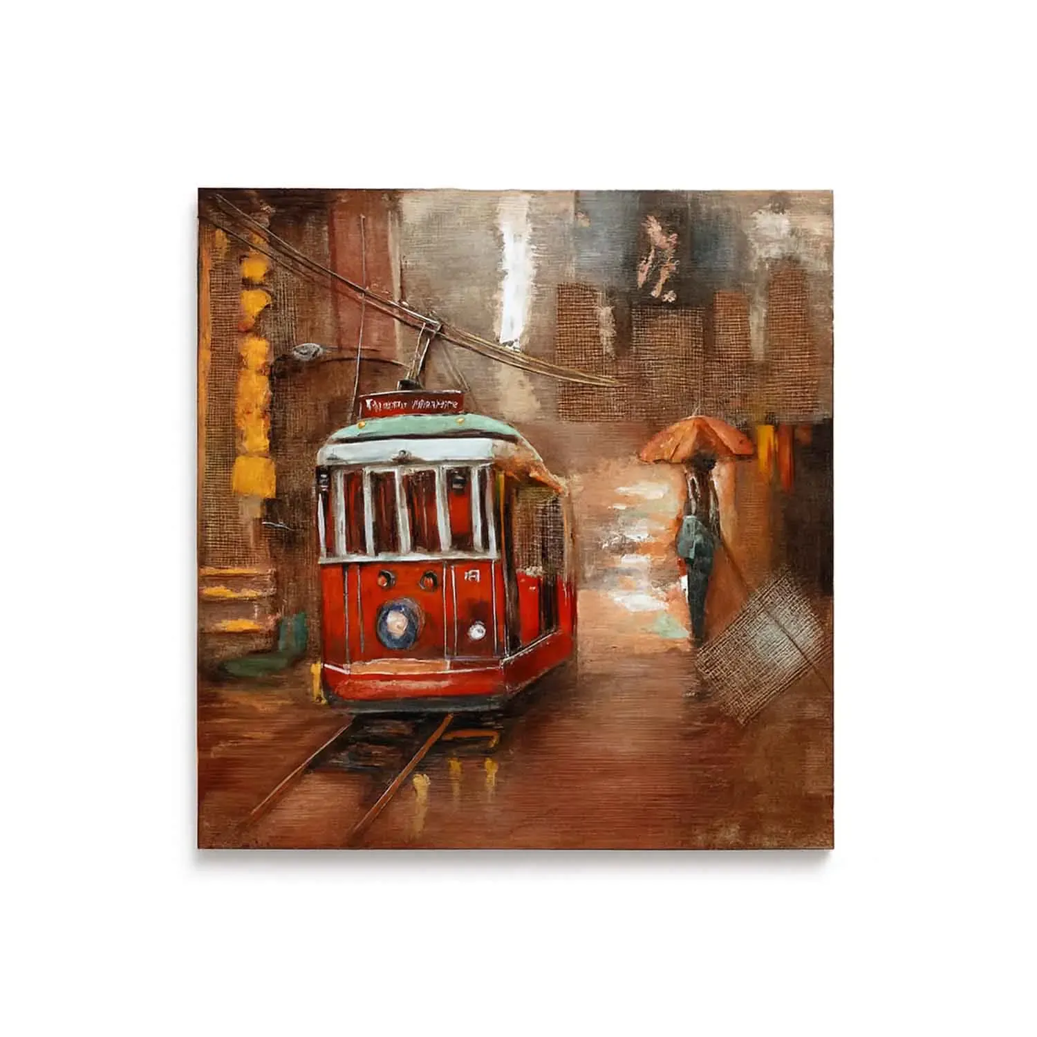 Tableau décoratif 3D 100 x 100 cm - Réf. FAM-0117
