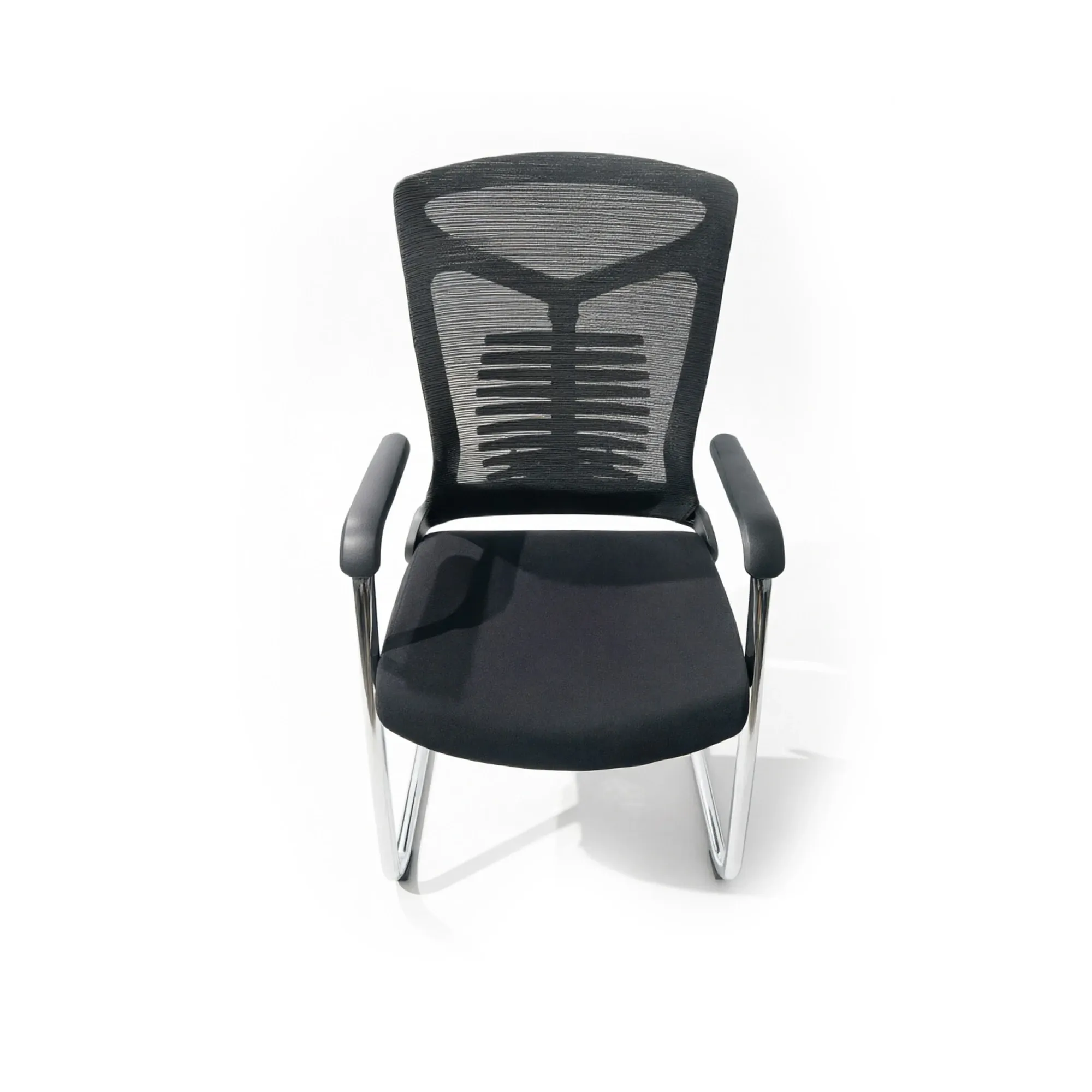 Chaise visiteur en filet HT-8088D - Noir