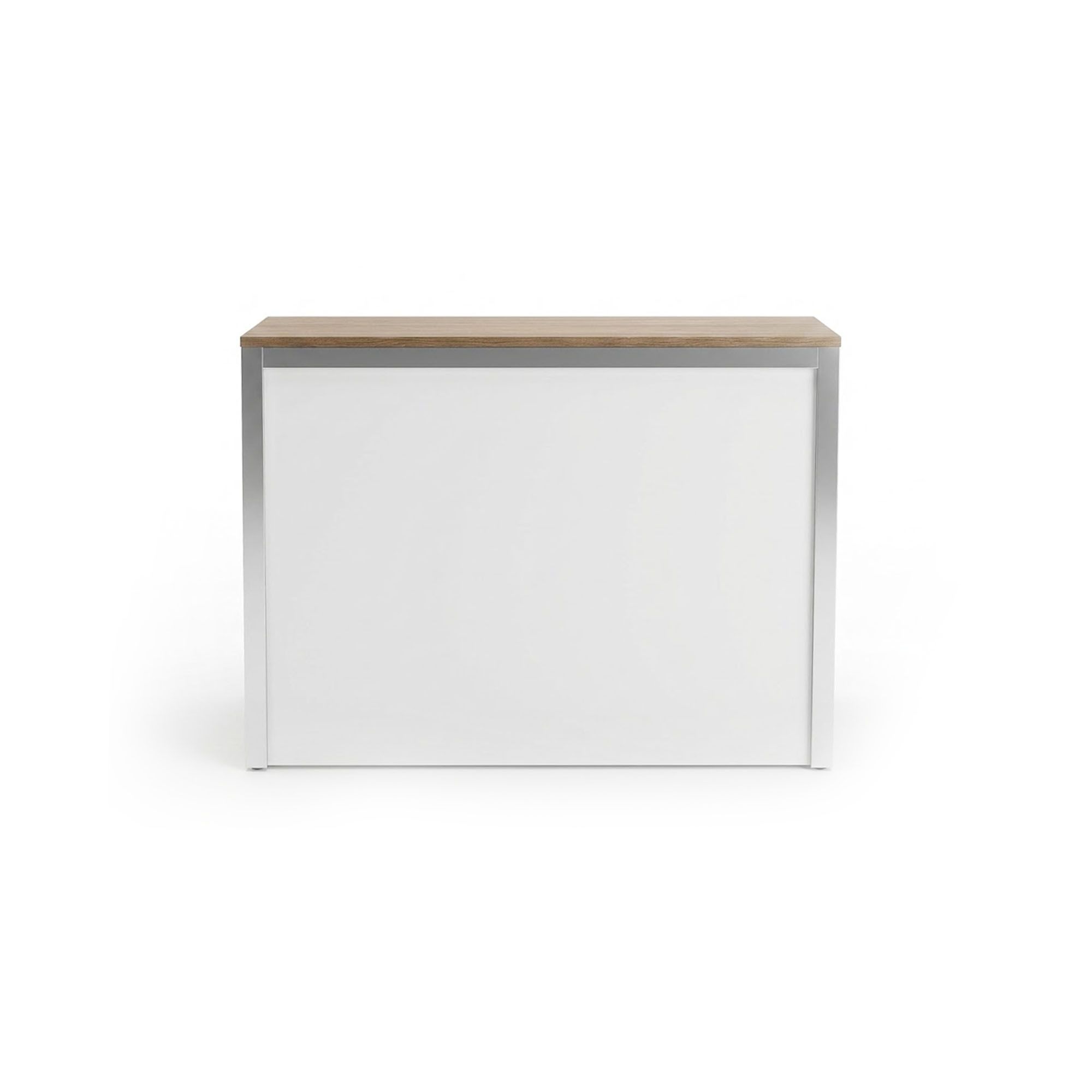 Comptoir d'accueil 140 x 70 x 105 cm avec tiroir - Blanc