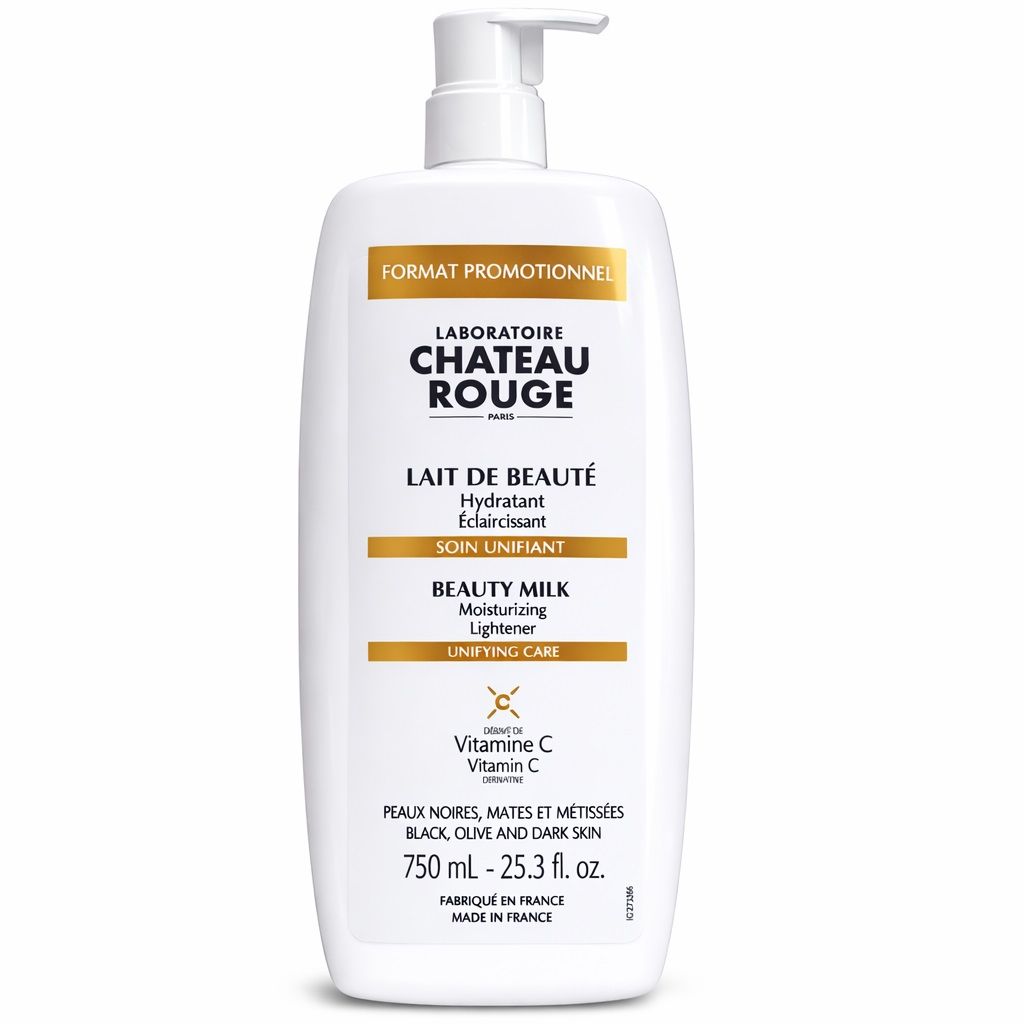 Chateau Rouge Lait de Beauté Éclaircissant Visage et Corps à la Vitamine C 750ml