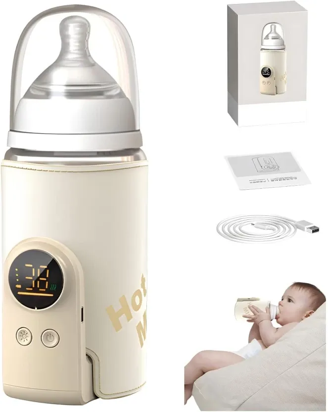 Chauffe-biberon portable pour lait maternel et eau
