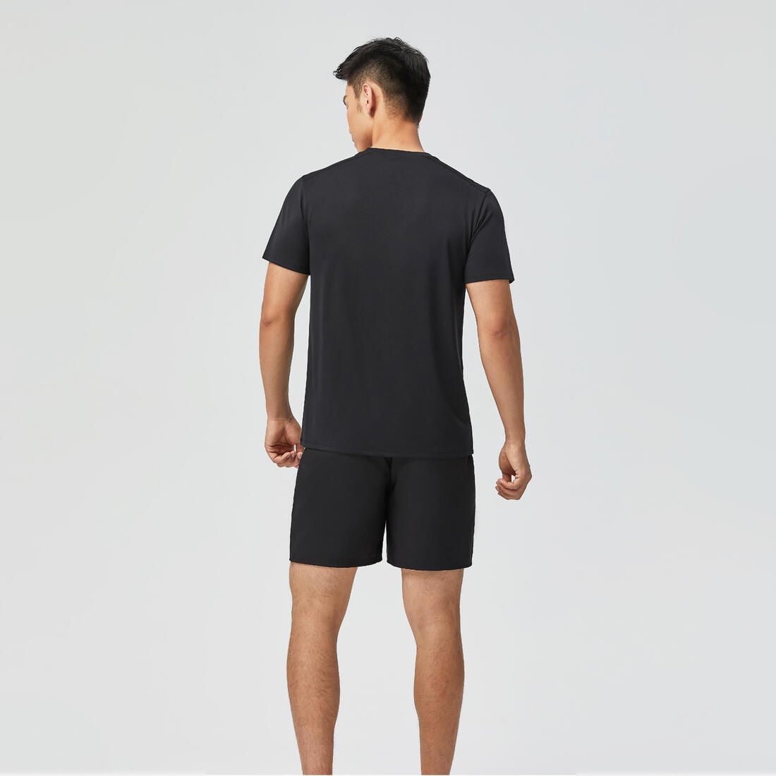 T-shirt de fitness essentiel respirant col rond homme chiné